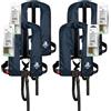 12skipper Set di 4 giubbotti automatici da 12 miglia, diversi modelli, Blu mare, 165N + Lifebelt + Wartungskits