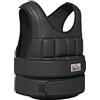 HOMCOM Gilet per allenamento con peso da 30 kg e 35 sacchi di peso regolabili per l'allenamento della forza Fitness Oxford Metal Black 60 x 50 cm