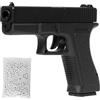 Generico Pistola softair a molla replica Gloc k 17, POTENZA 0,9 JOULE, plastica, colpo singolo, caricatore 14 colpi, 200x137x25, 200g, 1000 pallinni inclusi nella confezione