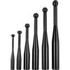Phoenix Fitness Indian Club - Kettlebell in ghisa Clubbell Mace Macebell per uomini e donne, allenamento per forza, spalle, presa e avambraccio a casa e in palestra - Nero, 2 kg
