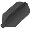 Target Darts 8 Flight Black Slim PRO Flights, Freccette plastica, Nero, Sottile