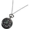 EXAOMBLE Orologio Da Tasca Vintage Con Bussola Integrata Orologio Da Escursionismo Portatile e Pratico Per Attività All Aperto Design Con Coperchio e Stile Collana Creativo Per Uomini e