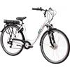 SCH Bici elettrica a pedalata assistita SCH E-Moving 28'' city Bianca