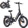 ENGWE Bici Elettrica con APP, Bicicletta Elettrica 48V 13.5Ah con Batteria fino a 135km, Sensore di Coppia e Freni Idraulici, Pneumatici 20 * 3.0, 2 ore di carica (Giallo)