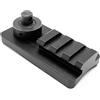 YONCONO Sistema di montaggio tattico bipod con giunto girevole Picatinny binario (3 fessure, 20 mm) e base adattatore QD, compatibile con stile V8 e Atlas.