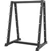 GORILLA SPORTS® Rastrelliera per Bilancieri - 113 x 89 x 79cm, Carico Massimo 400kg, Gomma, Nero - Supporto Bilanciere e Barre, Porta Pesi, Rack, Sollevamento, Fitness, Palestra, Allenamento