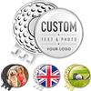 ZENTEE Marcatori personalizzati per palline da golf, clip per cappelli, marcatori magnetici personalizzati, accessori da golf, regalo per golfisti, argento