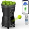PUSUN PT-Mini Pro Macchina per Palle da Tennis: Servizio Automatico con Velocità e Angolo Regolabili. Costruzione Durevole, Alta Capacità, Telecomandata. Strumento di Allenamento Premium per Giocatori di
