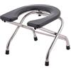 Oshhni Sedile WC pieghevole Comode Sedia Heavy Duty Multifunzionale Assistenza domiciliare Antiscivolo Sgabello tozzo per WC Sedile per WC tozzo, altezza 30 cm