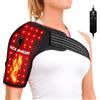 Viconor Spalla di terapia della luce rossa,Pad riscaldante per spalla,Terapia della luce infrarossa per il corpo,Tutore della spalla,660nm & 850nm Fascia per spalla riscaldata a luce rossa
