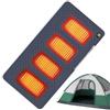 Generic termico per sedile, 45 x 90 cm, alimentato tramite USB, scaldino elettrico portatile, tappetino riscaldante pieghevole, copertura termica ricaricabile, coperta portatile per viaggi, auto