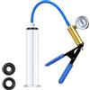 Generico Pompe del pene a vuoto con maniglia e manometro pompa del pene giocattoli del sesso per gli uomini, pompa ingrandimento estensore masturbare per uomo cazzo stretching (44mm)