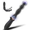 NiKi Plug Anale Vibrante per Principianti, Sex Toy per Uomini e Donne, Massaggiatore Prostatico Flessibile in Silicone, Vibratore Anale con 2 Motori e 10 Vibrazioni, Plug Anale, Sex Toys Anali