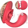 Generic Vibratore G Spot con stimolatore del clitoride leccante la lingua, giocattoli sessuali per adulti femminili