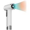 Denash Asciugacapelli Senza Fili, Asciugacapelli Veloce da 100.000 Giri/min, 15.000 MAh Asciugacapelli Ricaricabile con Diffusore per viaggi per Viaggi, All'aperto e Campeggio (Bianco)