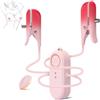 XIKDJ Morsetto Per Capezzoli Indossabile, Vibratore Per Donne - 2 in 1, Morsetti Per Capezzoli E Clitoride, Stimolatore Giocattolo Sessuale Per Adulti Con 10 Modalità Di Vibrazione, Clitoride Regolabile