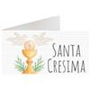 Handmade 25 Pezzi Bigliettini Bomboniera per Sacchetti Confetti Santa Cresima da Personalizzare A Mano, Bigliettino Bomboniera Pieghevole già Tagliati singolarmente Design2