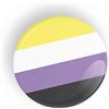Generic Non-Binary Pride Flag Orgoglio Non Binario perno o calamita da frigo LGBT LGBTQ LGBTQI LGBTQIA