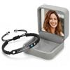 Fanery Sue Bracciale Personalizzato per Donna | Incisione Doppia Faccia con Nome, Bracciale Regolabile Gioiello di Amicizia Regalo per Compleanno Festa della Mamma (Bracciale a cordino nero)