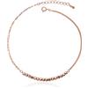 Meissa Cavigliera in argento 925 per le donne Cavigliera con catena a sfere in oro Lunghezza cavigliera da 21,5 a 24 cm Catena regolabile per donne Ragazze adolescenti