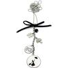 Generic Collana Lunga Catena Acciaio a Tema Mary Poppins