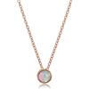 Meissa Collana con ciondolo in argento 925 e opale per le donne Collana di pietre di nascita Collana girocollo dell'amicizia fatta a mano