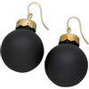 Orecchini palla di Natale, nero