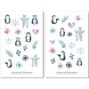 Jellyfish Stickers Set di adesivi sugli animali invernali - adesivi per il diario, adesivi per il planner, adesivi per le vacanze, inverno, neve, carini, dolci, pinguino, orso polare, fiocco di neve