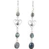 Generico Orecchini lunghi in labradorite, orecchini pendenti fatti a mano in argento sterling 925, gioielli con pietre preziose naturali