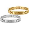 Hsumonre Personalizza Bracciale Per Coppia ID Personalizzato Bracciali Per Attrazione Reciproca Per Lui E Per Lei Corona Alce Cuore Amore Per Anniversario Regali Di Amicizia (Multicolore-1PC-10MM)