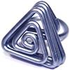 Handmade Anello artigianale,in alluminio anodizzato,pezzo unico!Modello Azimut Grigio Canna di Fucile.