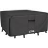 ULTCOVER Telo per tavolo e sedie da patio impermeabile 600D per uso generale esterno, quadrato, 157 cm, colore nero