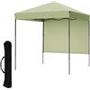 Garvee Tende Pieghevole 2,2x2,2m, Montaggio Facile, Impermeabile, Protezione UV, Altezza Regolabile, con Borsa, Sacchetti di Sabbia, Perfetto per Terrazza, Campeggio, Eventi, Verde Chiaro
