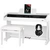 Classic Cantabile DP-A 310 WM E-Piano SET bianco opaco, 3 pedali (Sustain