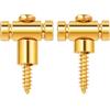 Banworks Guitar Roller String Tree Roller String Guides Retainer per Tele Telecaster Strat Stratocaster ST Chitarra Elettrica Confezione da 2 JT/YXK-04 Golden