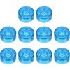 QUARKZMAN 10 Pz Copriinterruttori A Pedale Tappi Per Pedali 3/8 Blu | Chitarra Coperture Superiori Interruttori A Pedale, In Plastica, Per Pulsanti Pedali Effetti Chitarra