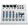 UHDUIG DJ Mixer Board Karaoke Mixer Audio Interfac 7 canali Stereo Live Mixer può connettersi Bluetooth 88 effetti digitali con interfaccia di monitoraggio in tempo reale