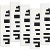 Keyhelm Pannello Fonoassorbente Wave Wood MDF Skyline verniciato RAL 9016 - Pacco da 5 (Bianco traffico)