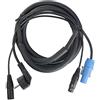 Pronomic Stage EUPPD-2,5 Cavo Ibrido Compatibile Schuko/Powercon + DMX 3 Poli, 2,5m (ideale per il cablaggio di effetti luce e illuminazione scenica)