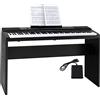 McGrey DK-88 Tastiera Beginner in Look Stagepiano - Tastiera per principianti con 88 tasti - con supporto - 146 suoni - Funzioni Split, Dual e Twinova - inclusa pedaliera sustain - Nero