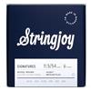 Stringjoy HSK115 Signature Nickel Electric Guitar Strings, (Husky Medium Plus Gauge - 11.5-54)
