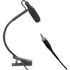 Amagogo Microfono per strumento Clip a condensatore Microfono flessibile per sassofono Microfono a collo di cigno per strumenti fiato Sax, L4