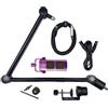Sontronics Kit professionale per podcast, trasmissione, streaming, gaming e VC, con microfono, braccio braccio, USB e cavi XLR, non richiede alimentazione phantom, microfono a vita