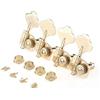 Musiclily Pro - Puntali di sintonizzazione per basso elettrico, 4 in linea, design aperto, teste della macchina, tasti di accordatura, pin per Precision Jazz Bass, colore: Oro