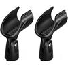 Generic Confezione da 2 clip per microfono wireless per trasmettitori Shure, angolo regolabile, in plastica