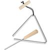 Generic Strumento a percussione triangolare | Triangolo musicale in acciaio | Campana a percussione triangolare in acciaio per musica in classe e istruzione mattutina