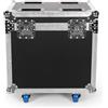 Fieryzeal Flightcase per 2 pezzi 7X40W Teste Mobili Luci LED RGBW Beam Funzione Zoom Effetto per Natale Feste Concerti Matrimoni