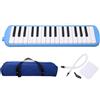 RiToEasysports 32 tasti melodica a tubo lungo stile pianoforte con borsa da trasporto per bambini principianti per adulti(Blu)