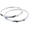 Leeadwaey 2 pezzi 35,6 cm rullante cerchio cerchio cerchio Die Cast Hoops 8 fori