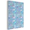 MuchoWow© Decorazioni Casa 60x80 cm Pannelli Acustici Fonoassorbenti Parete Pannello Fonoassorbente Decorativo Insonorizzanti Per Pareti Isolante Acustico Blu - Lucido
